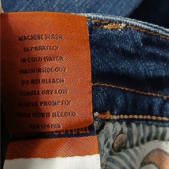 Y2K Rock Revival Chrissie Boot Cut Jeans Women's 26 Low Rise Distressed Denim - Picture 10 of 13